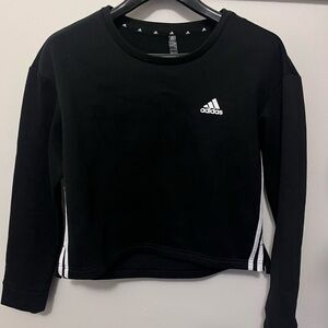 Adidas Black Crewneck with White Accents